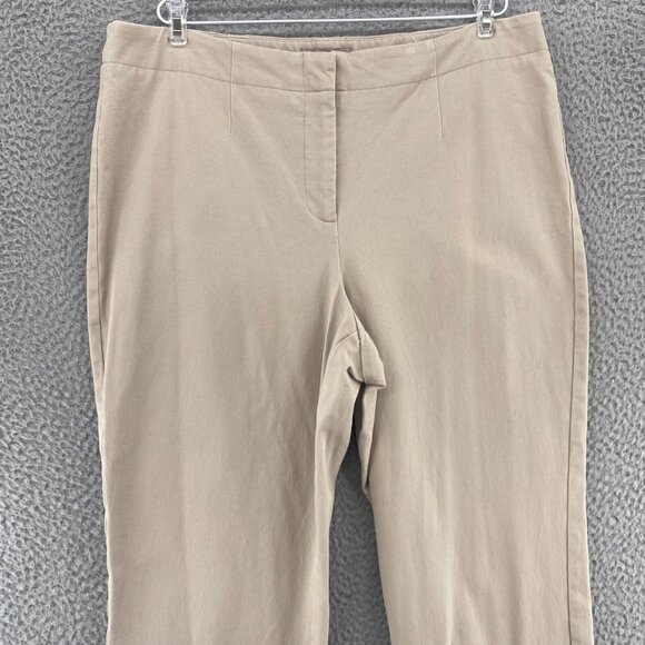 Chicos Pants Womens 2 US 12 Beige Fabulously Slimming Twill Stretch Skinny Leg - Picture 2 of 12